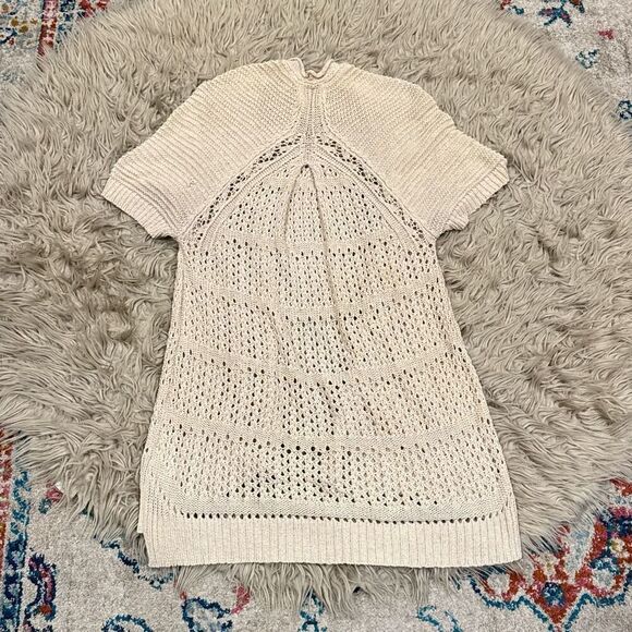 Anthropologie Guinevere oversized open short sleeve cardigan medium - Picture 5 of 5